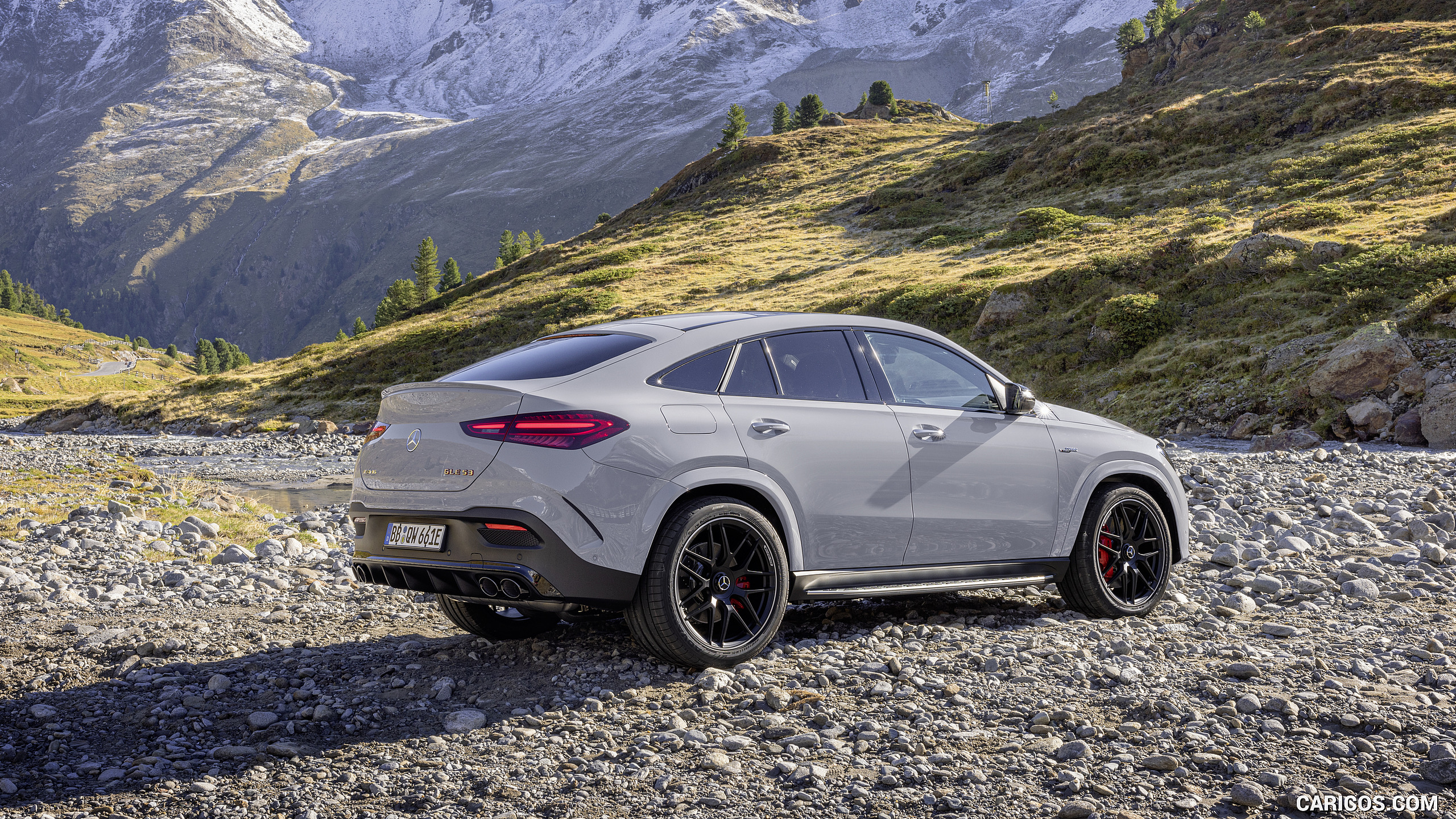 2026 Mercedes-AMG GLE 53 HYBRID 4MATIC+ Coupe (Color: Alpine Grey) - Rear Three-Quarter, #12 of 25
