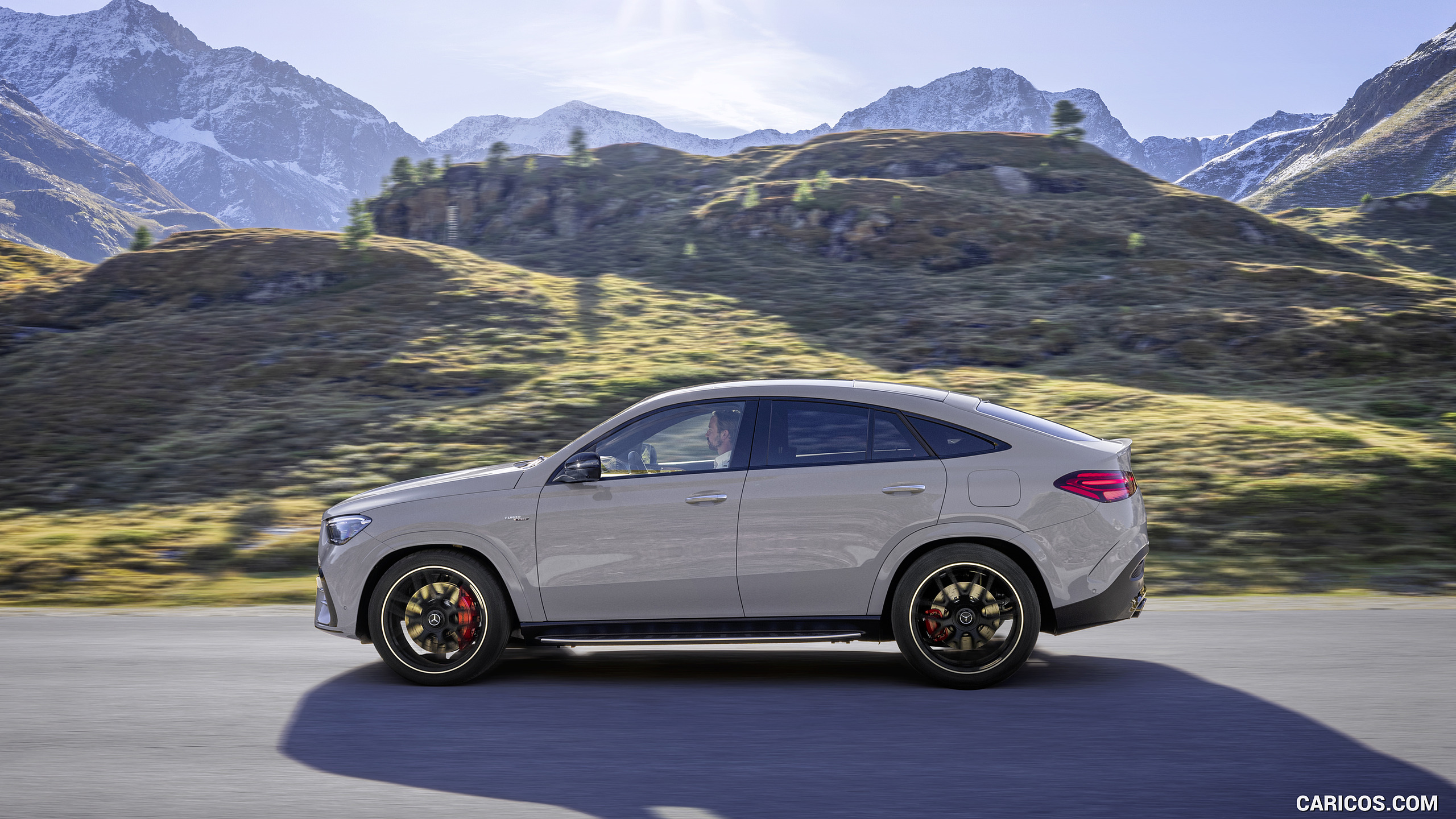 2026 Mercedes-AMG GLE 53 HYBRID 4MATIC+ Coupe (Color: Alpine Grey) - Side, #6 of 25