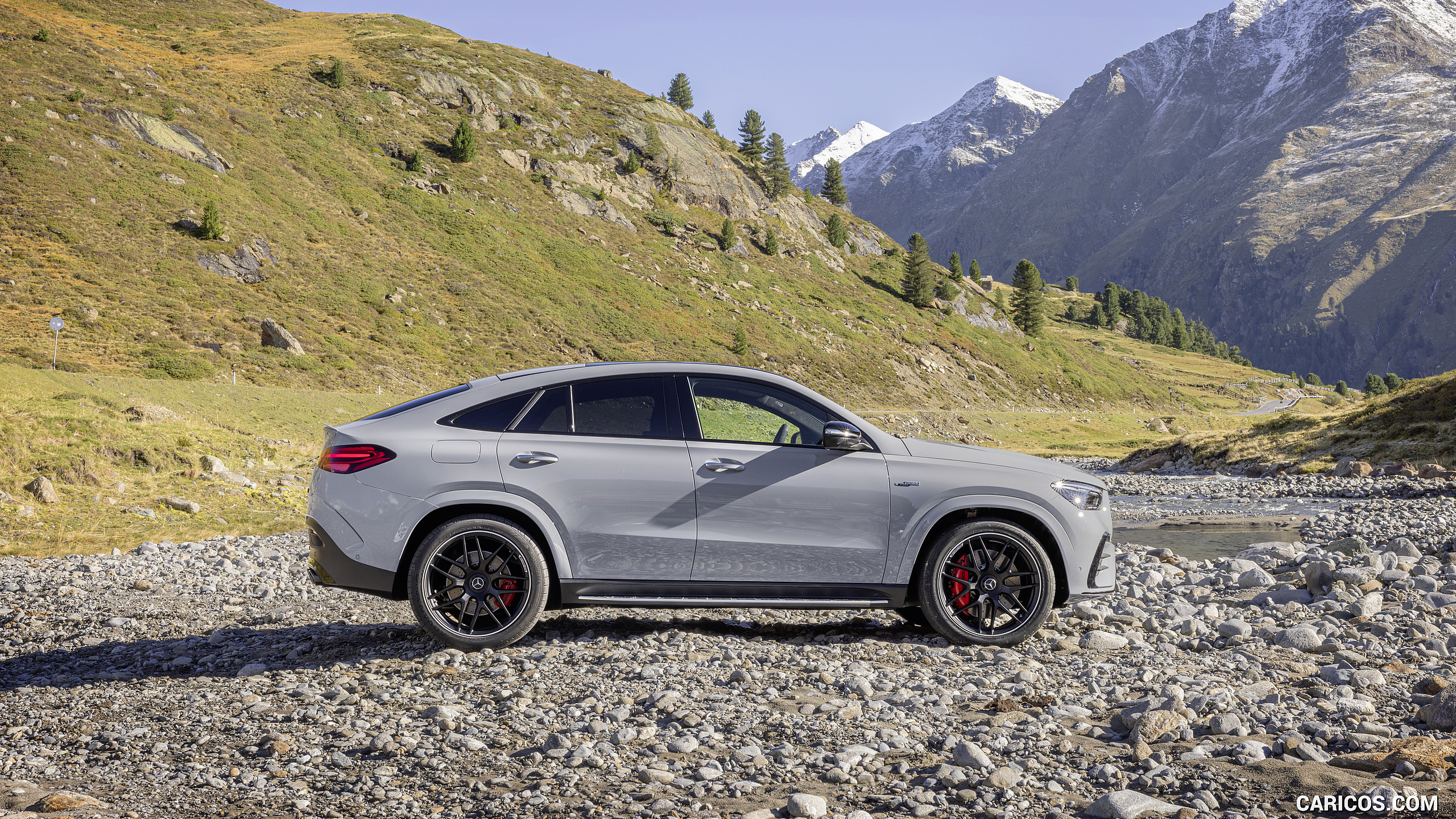 2026 Mercedes-AMG GLE 53 HYBRID 4MATIC+ Coupe (Color: Alpine Grey) - Side, #11 of 25
