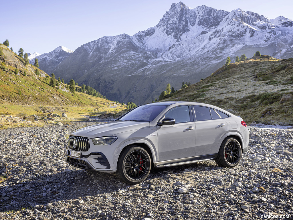 2026 Mercedes-AMG GLE 53 HYBRID 4MATIC+ Coupe (Color: Alpine Grey) - Front Three-Quarter