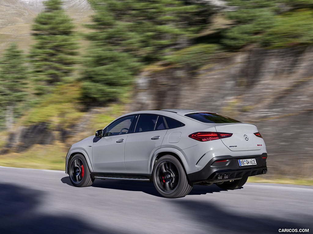 2026 Mercedes-AMG GLE 53 HYBRID 4MATIC+ Coupe (Color: Alpine Grey) - Rear Three-Quarter