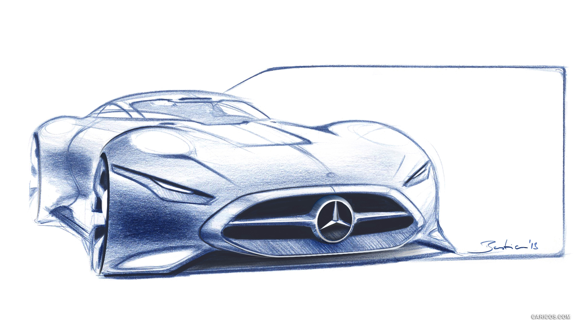 Mercedes-Benz AMG Vision Gran Turismo Concept (2013)  - Design Sketch, #24 of 25
