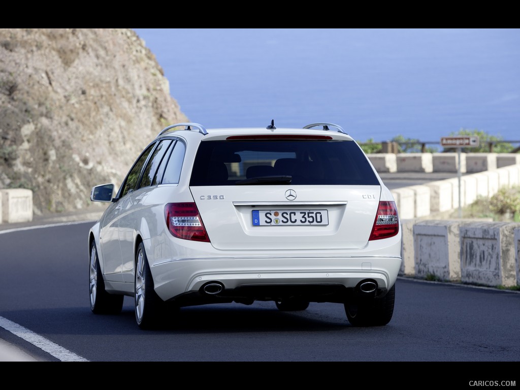 Mercedes-Benz C-Class Estate (2012)  - Rear Angle 