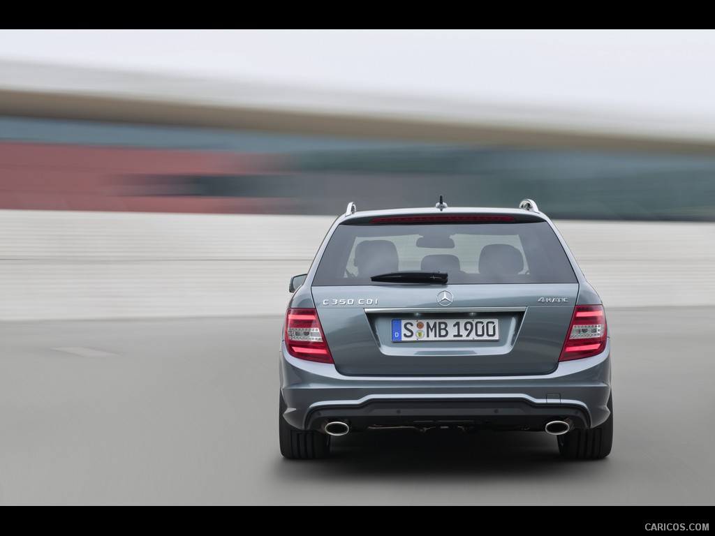 Mercedes-Benz C-Class Estate (2012)  - Rear Angle 