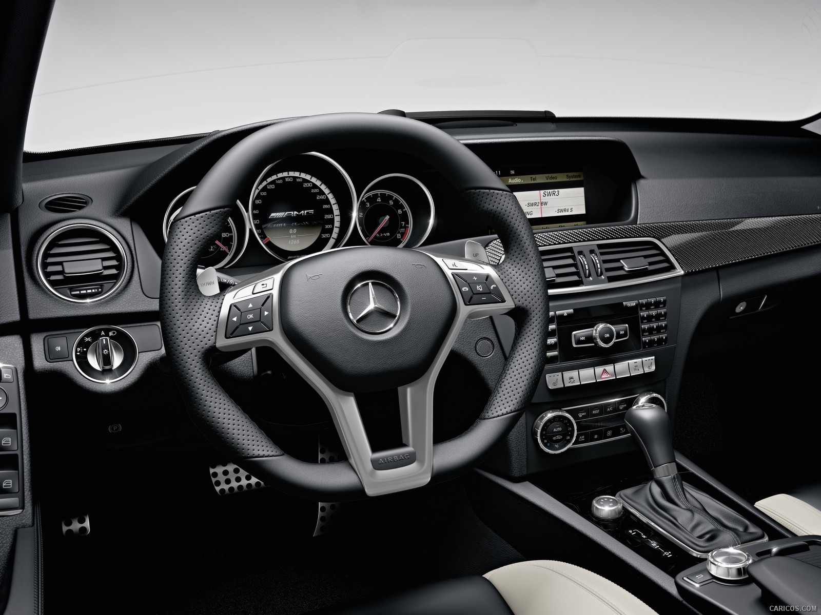 Mercedes-Benz C63 AMG (2012)  - Interior, #18 of 22