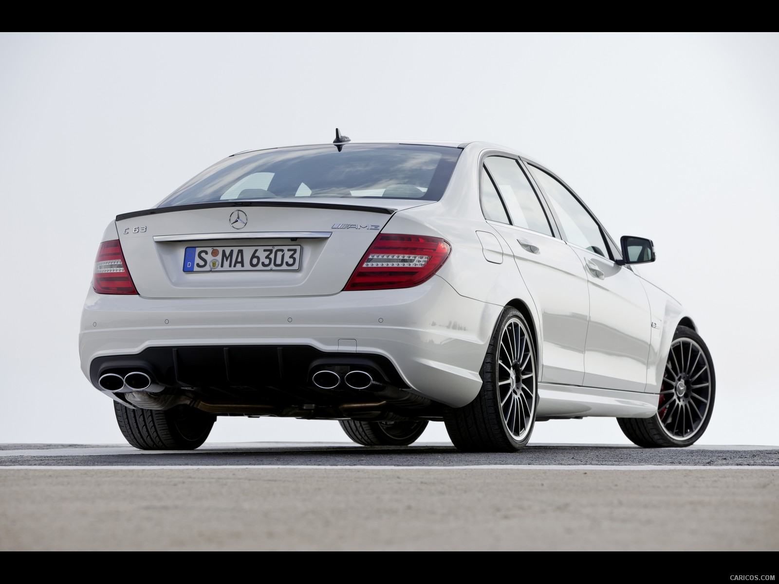 Mercedes-Benz C63 AMG (2012)  - Rear Angle , #8 of 22
