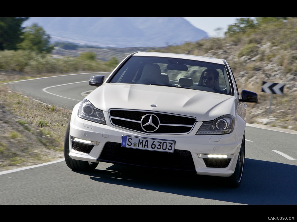 Mercedes-Benz C63 AMG (2012)  - Front Angle 