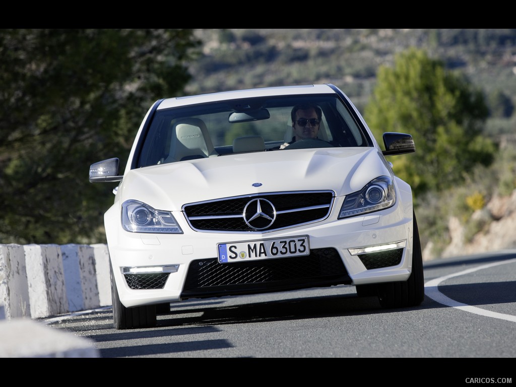 Mercedes-Benz C63 AMG (2012)  - Front Angle 