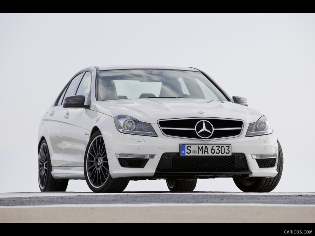 Mercedes-Benz C63 AMG (2012)  - Front Angle 