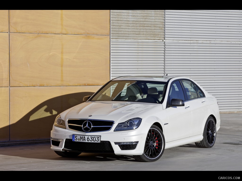 Mercedes-Benz C63 AMG (2012)  - Front Angle 