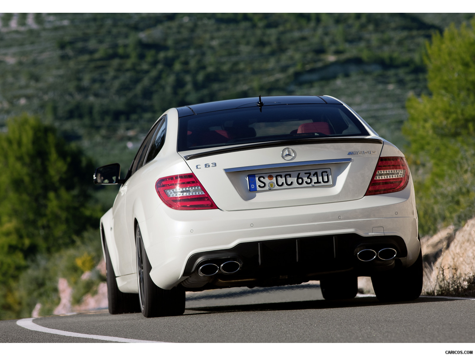 Mercedes-Benz C63 AMG Coupe (2012)  - Rear, #48 of 64