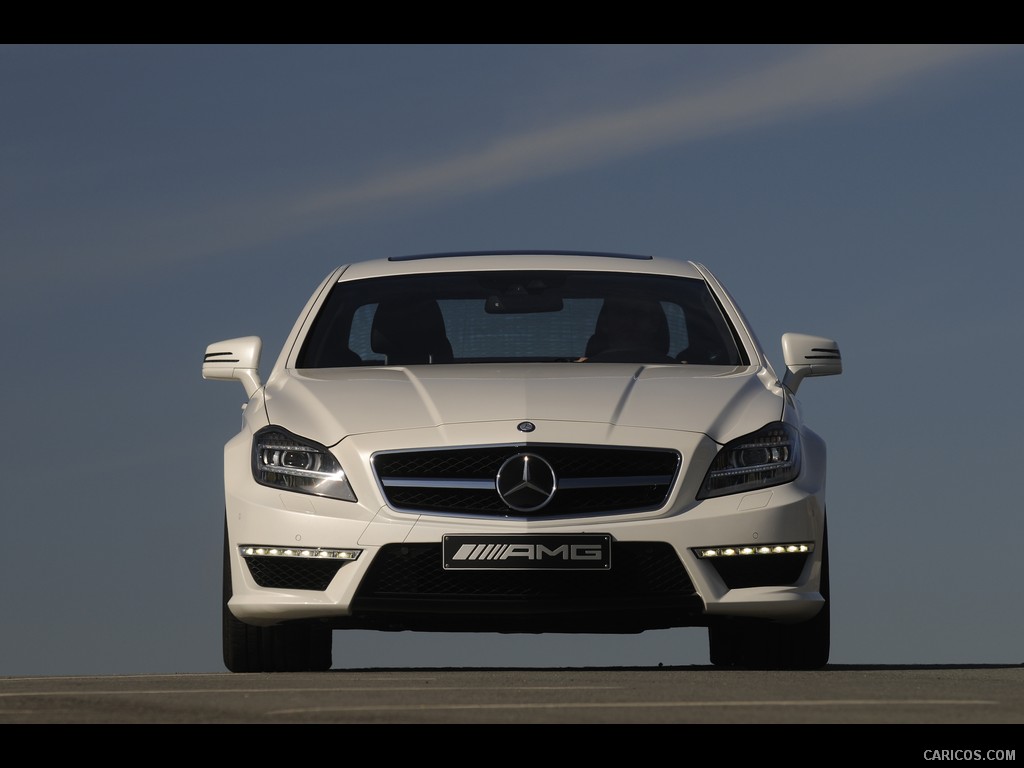 Mercedes-Benz CLS63 AMG (2012) US-Version - Diamond White - Front 