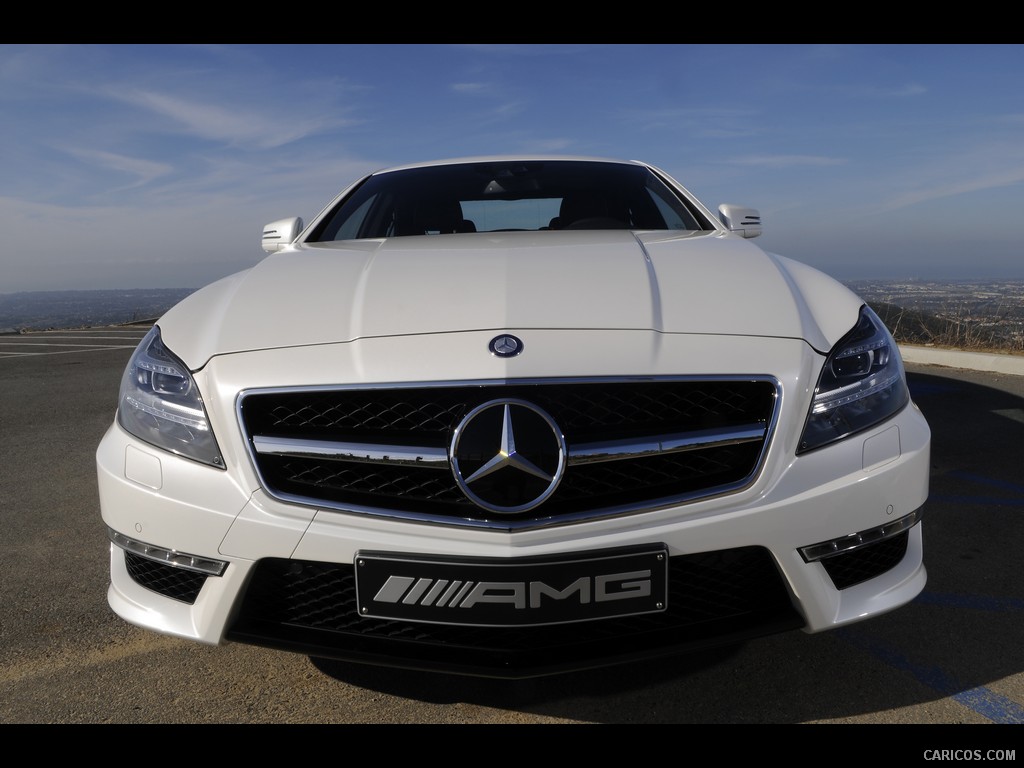 Mercedes-Benz CLS63 AMG (2012) US-Version - Diamond White - Front 