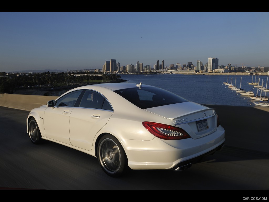 Mercedes-Benz CLS63 AMG (2012) US-Version - Diamond White - Rear 