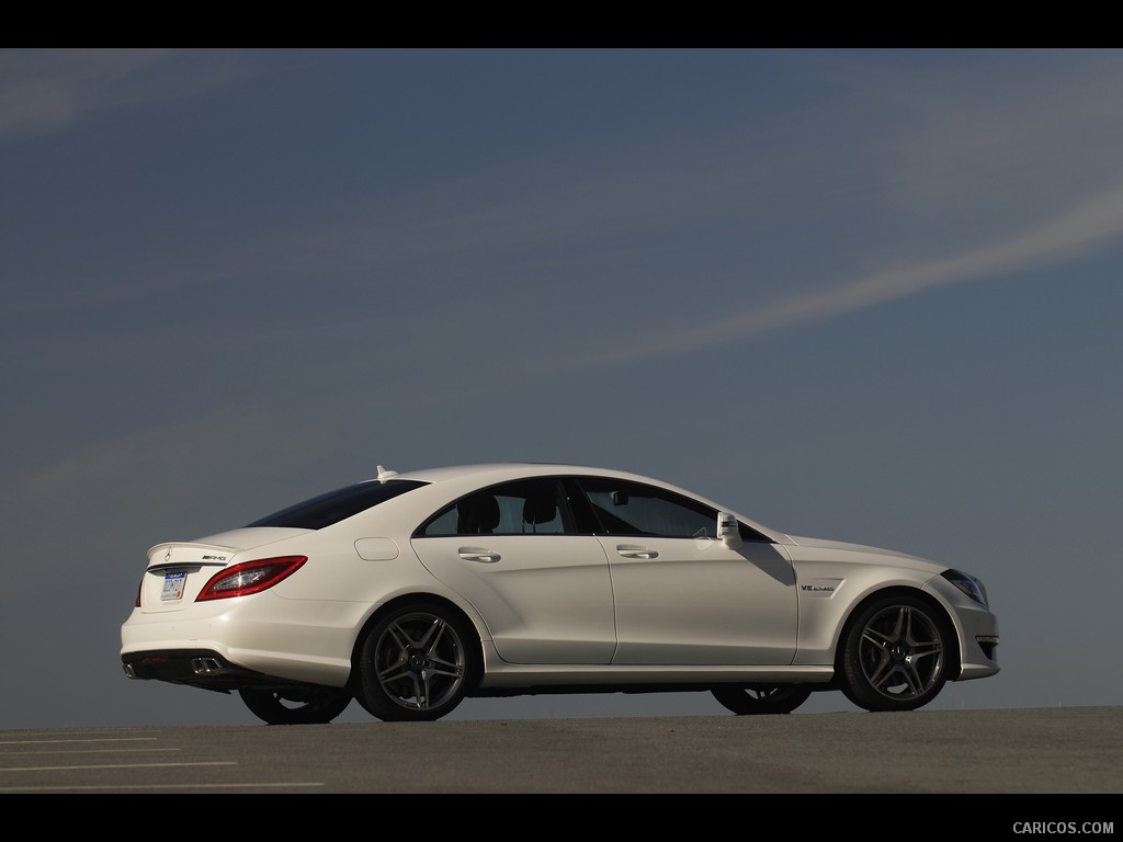 Mercedes-Benz CLS63 AMG (2012) US-Version - Diamond White - Side