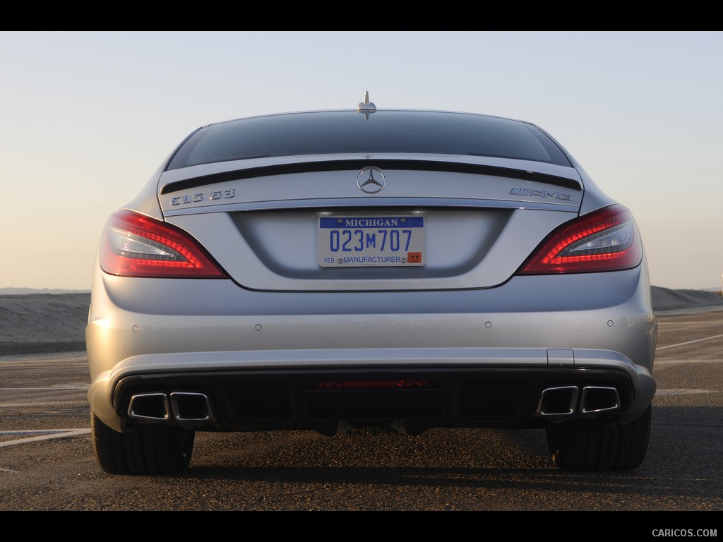 Mercedes-Benz CLS63 AMG (2012) US-Version - Iridium Silver - Rear 