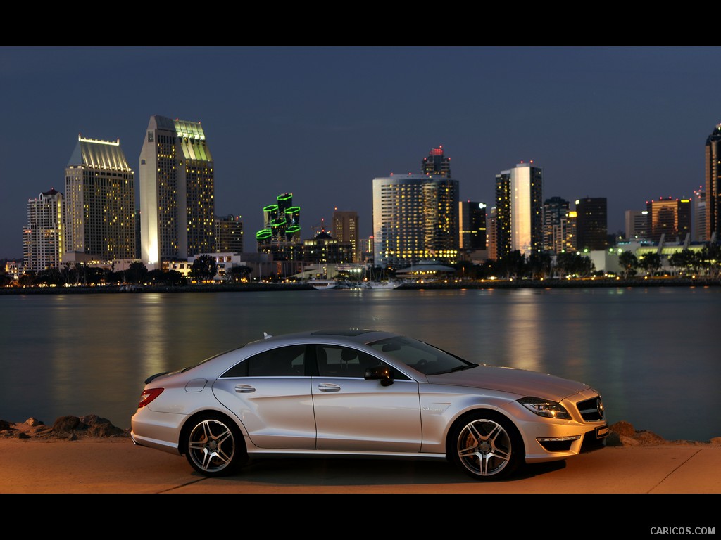 Mercedes-Benz CLS63 AMG (2012) US-Version - Iridium Silver - Side