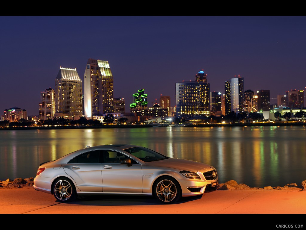 Mercedes-Benz CLS63 AMG (2012) US-Version - Iridium Silver - Side