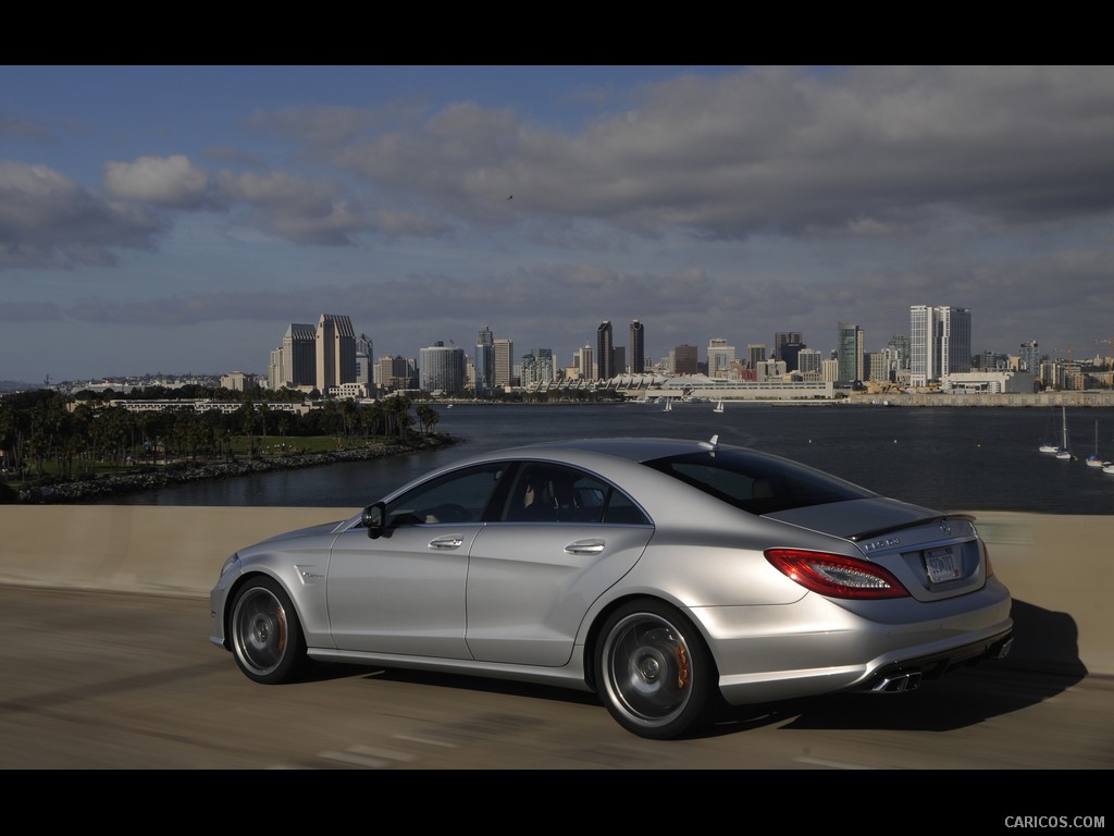 Mercedes-Benz CLS63 AMG (2012) US-Version - Iridium Silver - Side