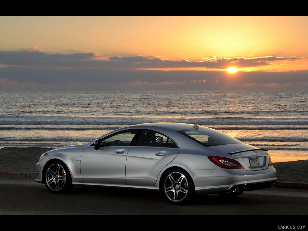 Mercedes-Benz CLS63 AMG (2012) US-Version - Iridium Silver - Side