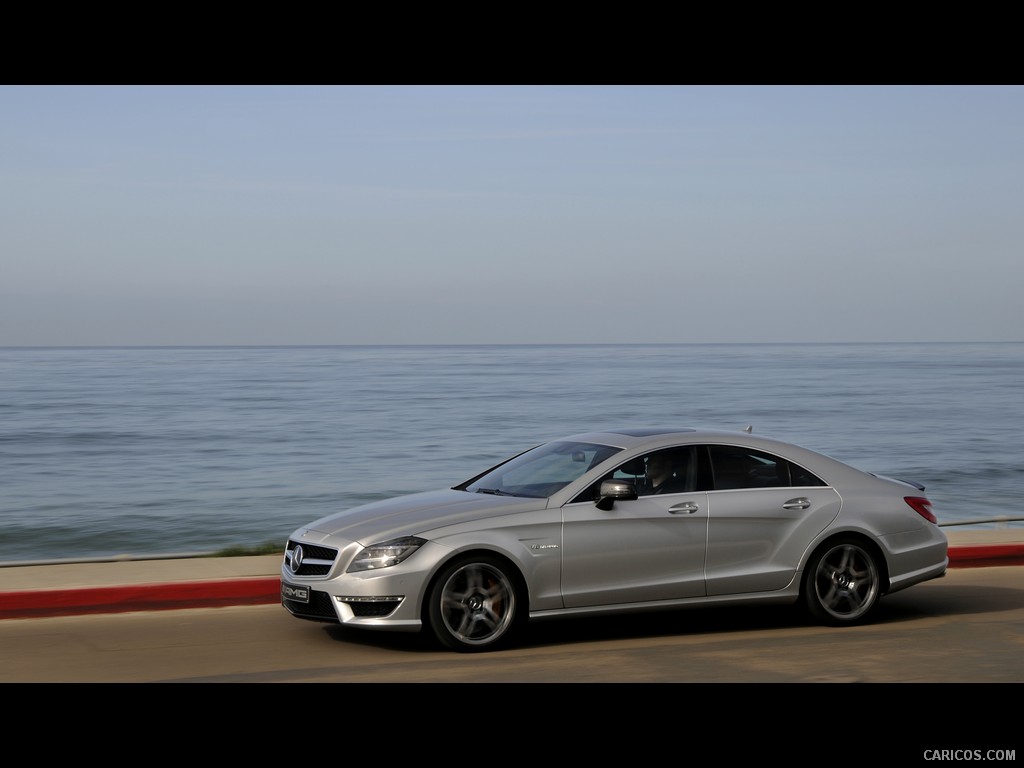 Mercedes-Benz CLS63 AMG (2012) US-Version - Iridium Silver - Side