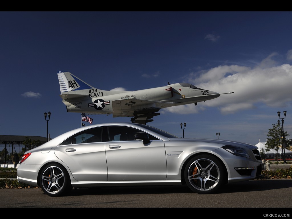 Mercedes-Benz CLS63 AMG (2012) US-Version - Iridium Silver - Side