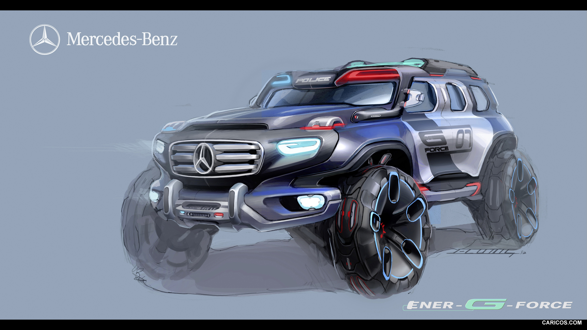 Mercedes-Benz Ener-G-Force Concept (2012)  - Design Sketch, #19 of 21