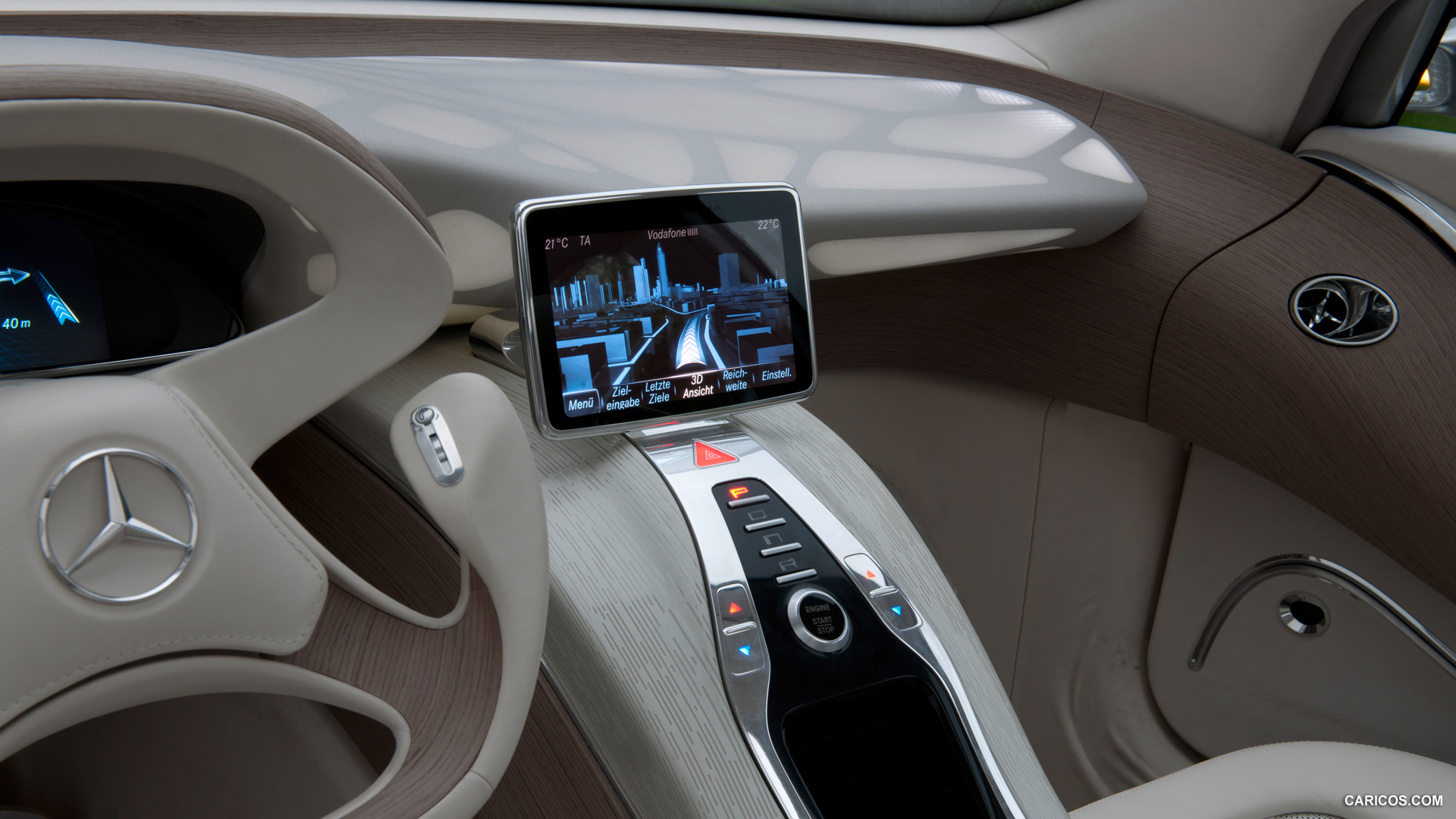 Mercedes-Benz F800 Style Concept (2010)  - Central Display, #95 of 120
