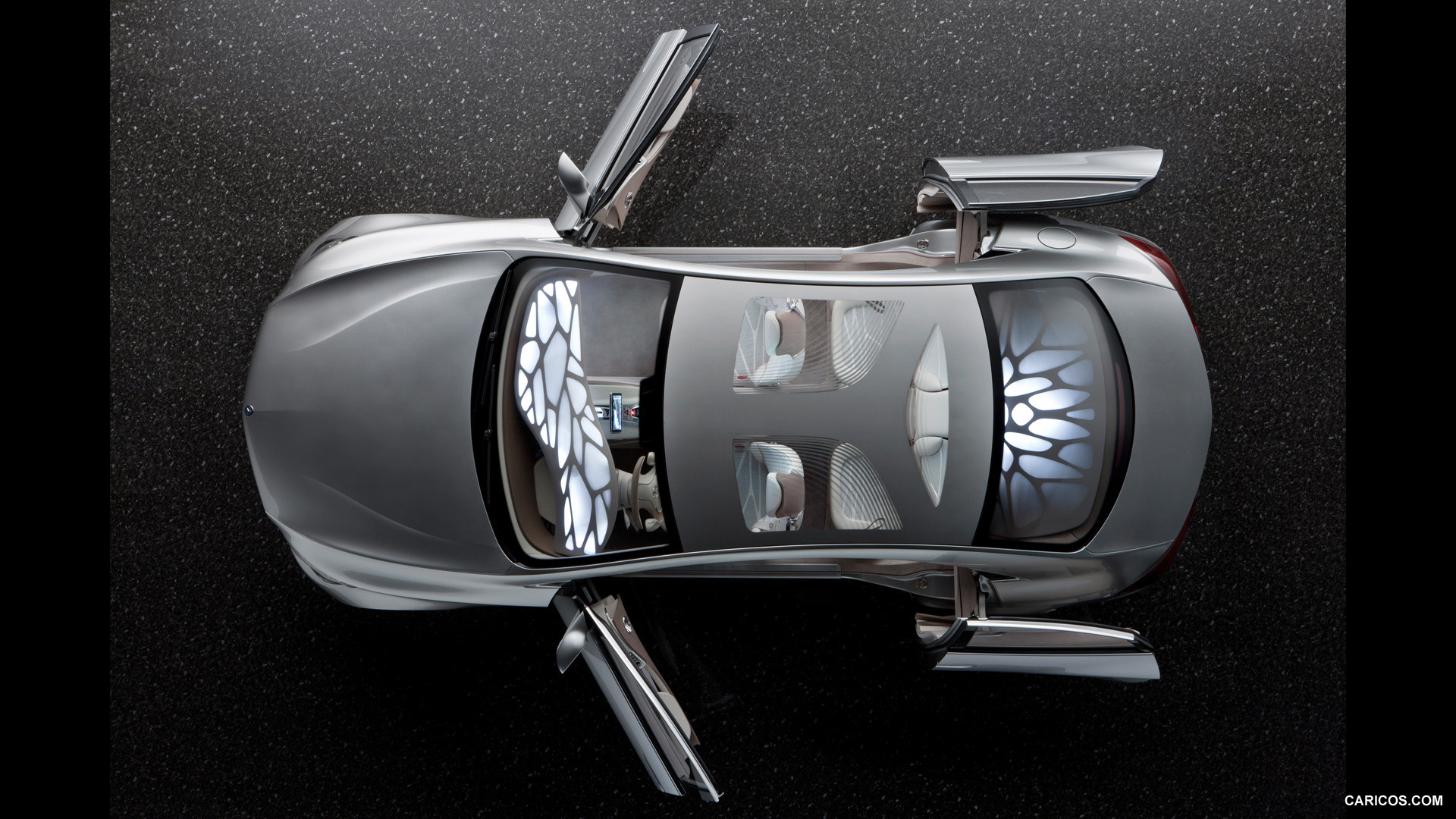 Mercedes-Benz F800 Style Concept (2010) - Doors Open - Top, #70 of 120