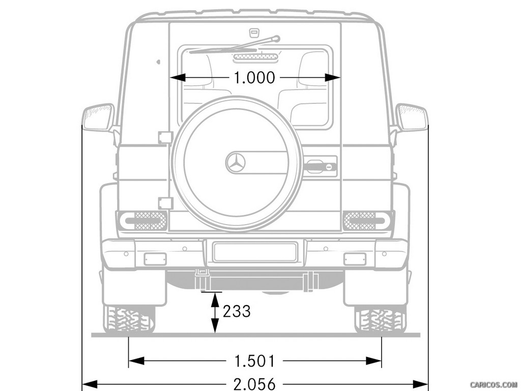 Mercedes-Benz G65 AMG V12 Biturbo (2013) Dimensions - 