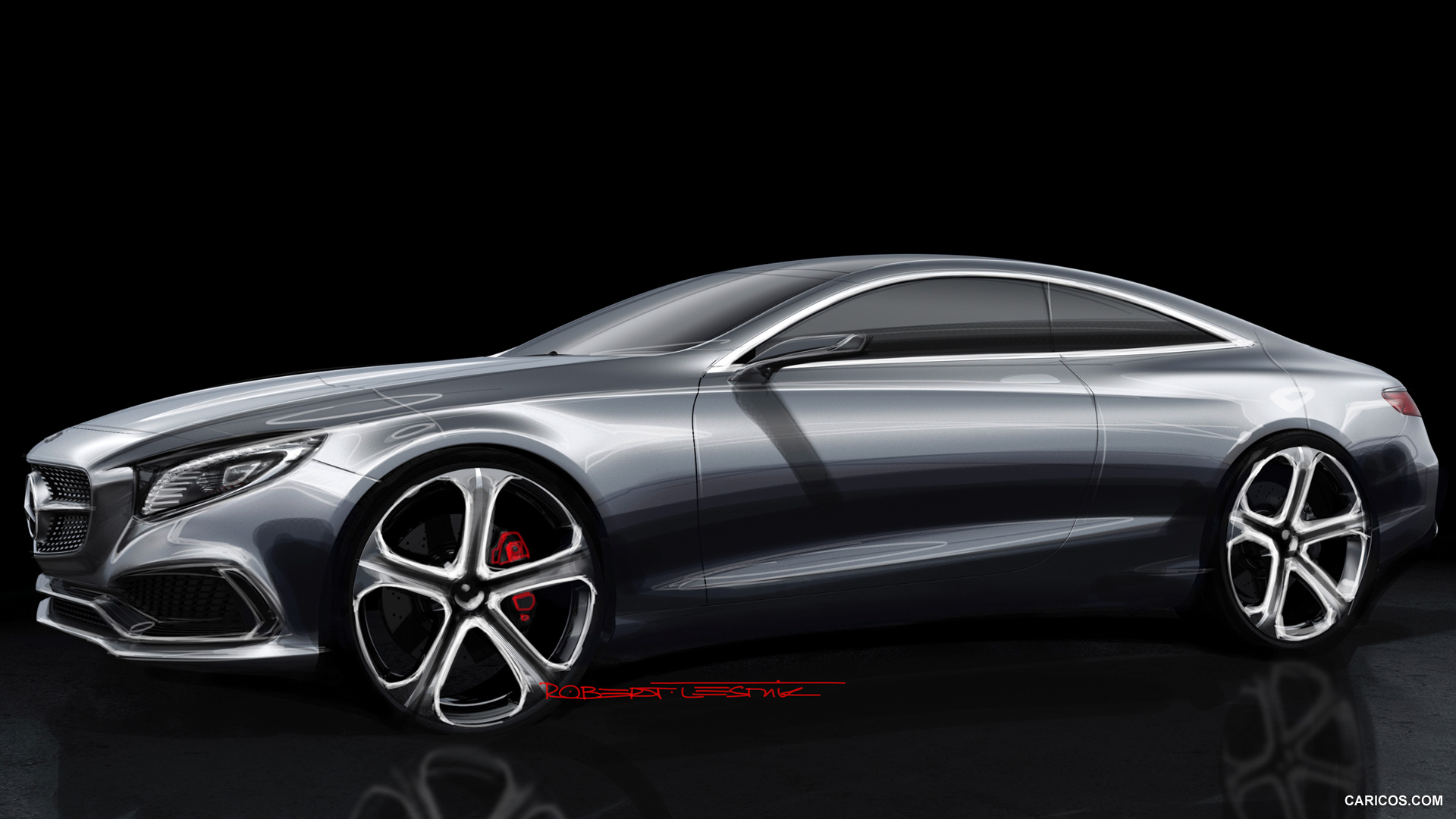 Mercedes-Benz S-Class Coupe Concept (2013)  - Design Sketch, #49 of 58