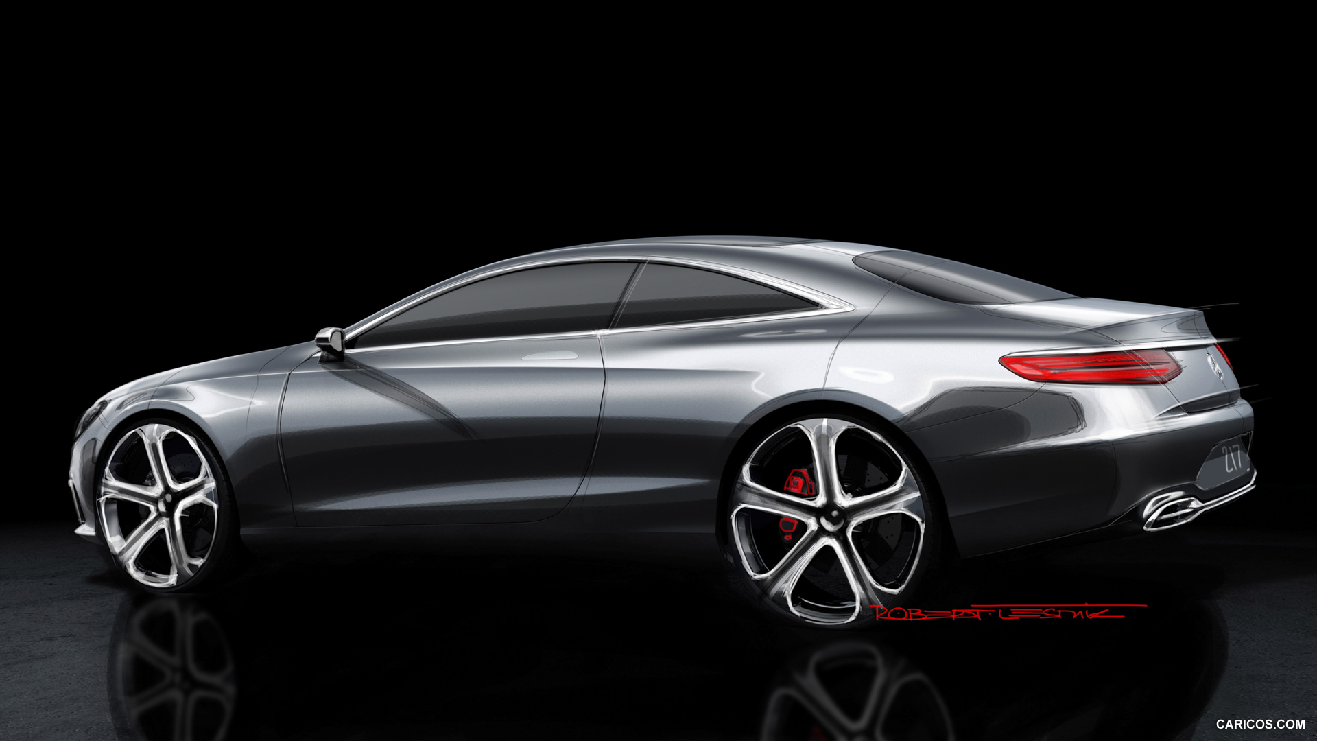 Mercedes-Benz S-Class Coupe Concept (2013)  - Design Sketch, #50 of 58