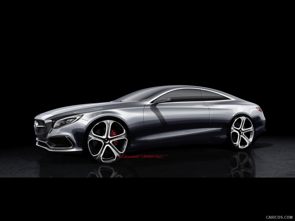 Mercedes-Benz S-Class Coupe Concept (2013)  - Design Sketch