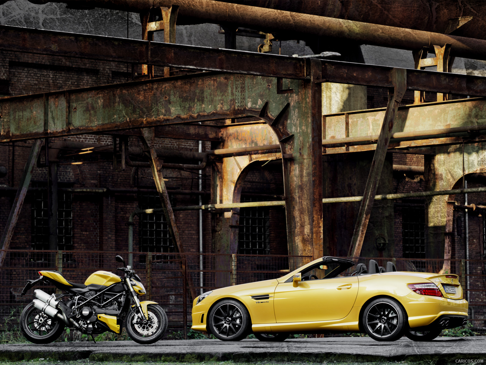 Mercedes-Benz SLK 55 AMG and Ducati Streetfighter 848 - , #41 of 47