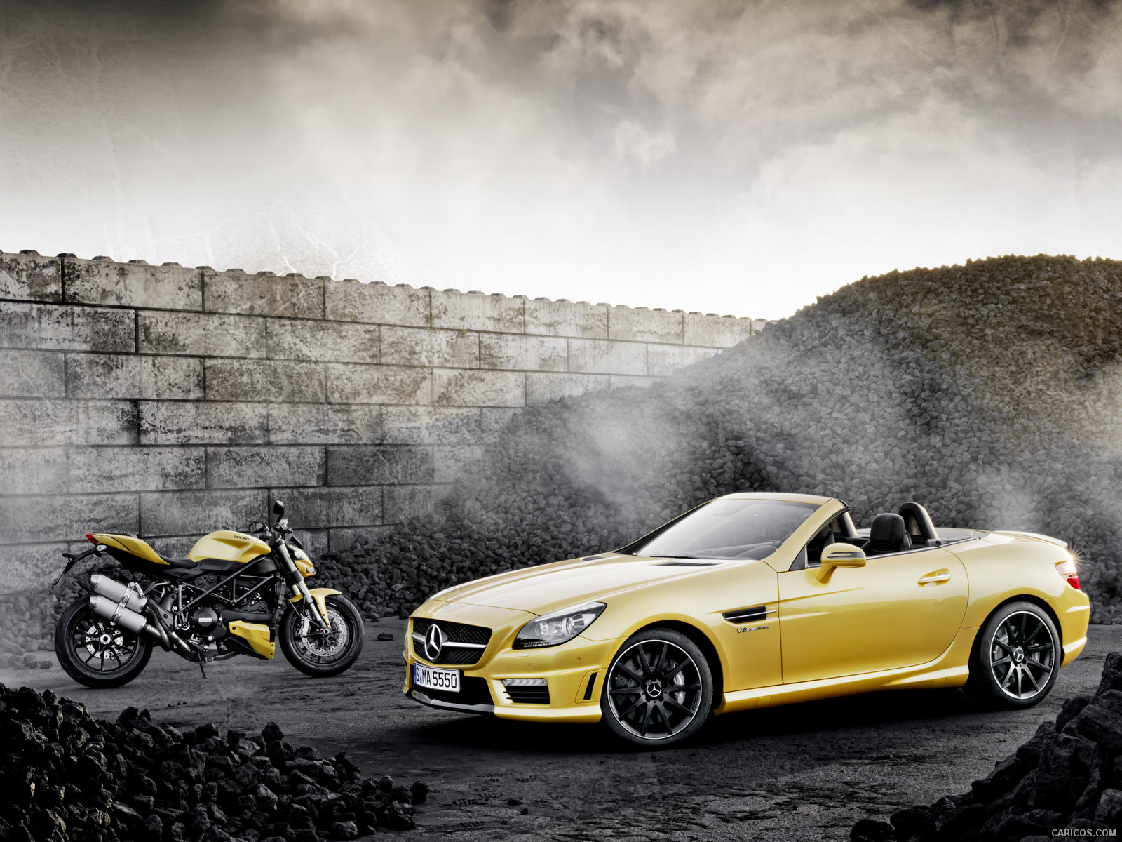 Mercedes-Benz SLK 55 AMG and Ducati Streetfighter 848 - , #46 of 47