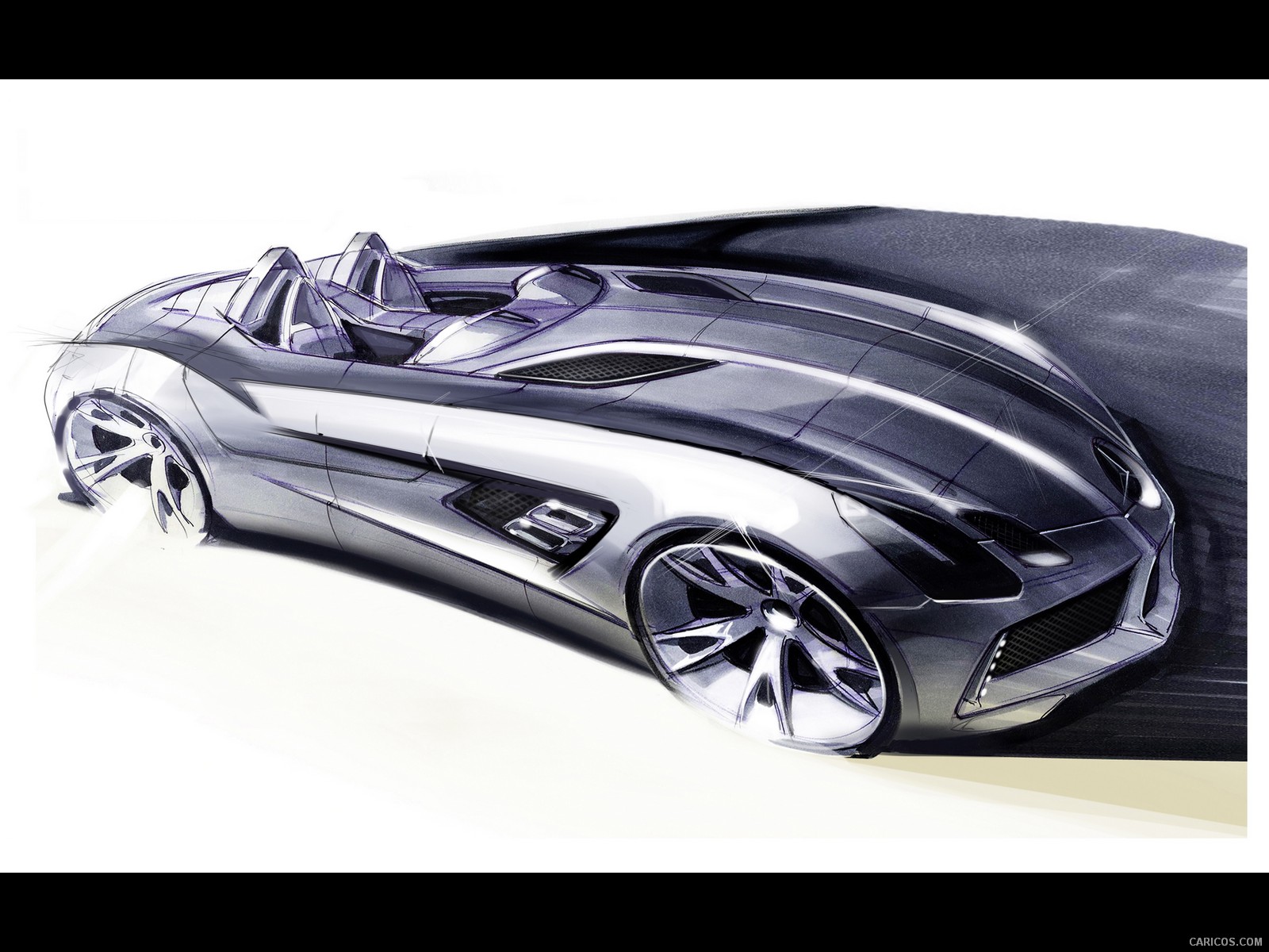 Mercedes-Benz SLR Stirling Moss  - Design Sketch, #13 of 54